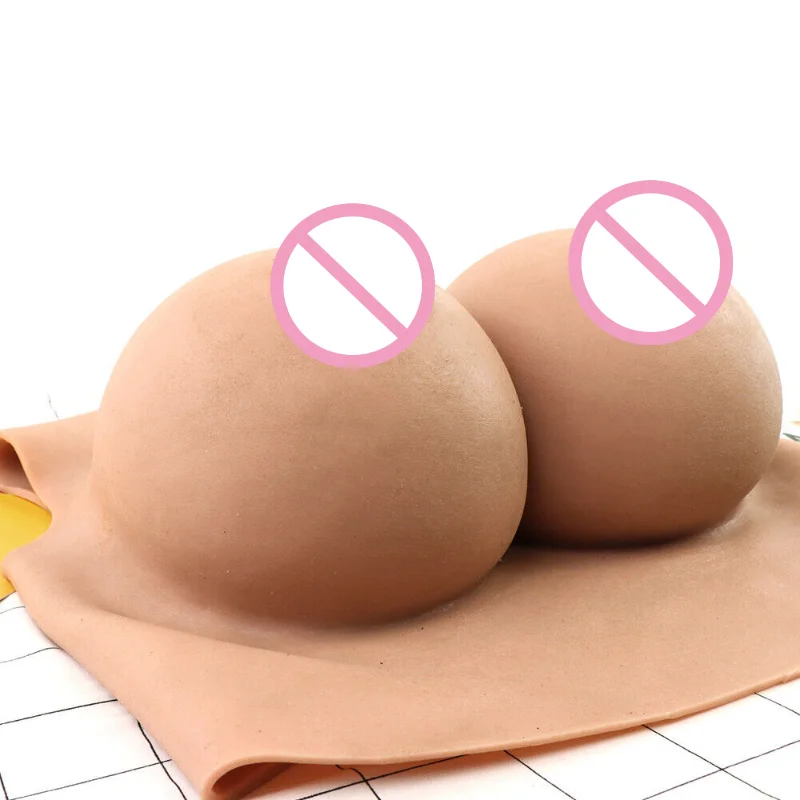 Silicone Breast Plate Fake Boobs Forms H Cup Suit for Crossdresser Bras for Women Activity Play Costume