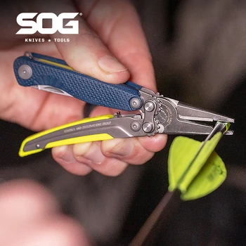 SOG 5-in-1 Mini Multitool Pliers – Compact Lightweight EDC Pocket Knife for Camping, Hunting & Fishing 1