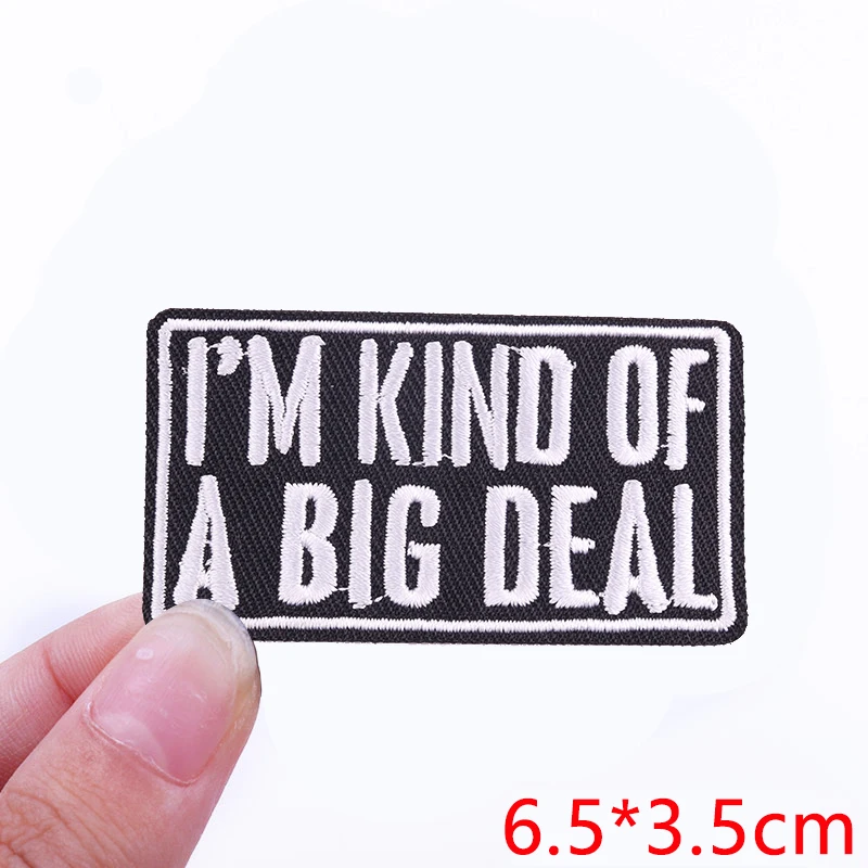 Embroidered Personality Slogan Iron-On Patch