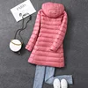 Women's X-long Office Lady Hat Detachable Puffer Jackets 2023 New Arrival Autumn Winter White Duck Down Warm Coat 6