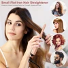 3/10 Inch Pencil Flat Iron Small Flat Irons for Short Hair Beard and Pixie Cut Mini Ceramic Tourmalin Hair Straightener 6