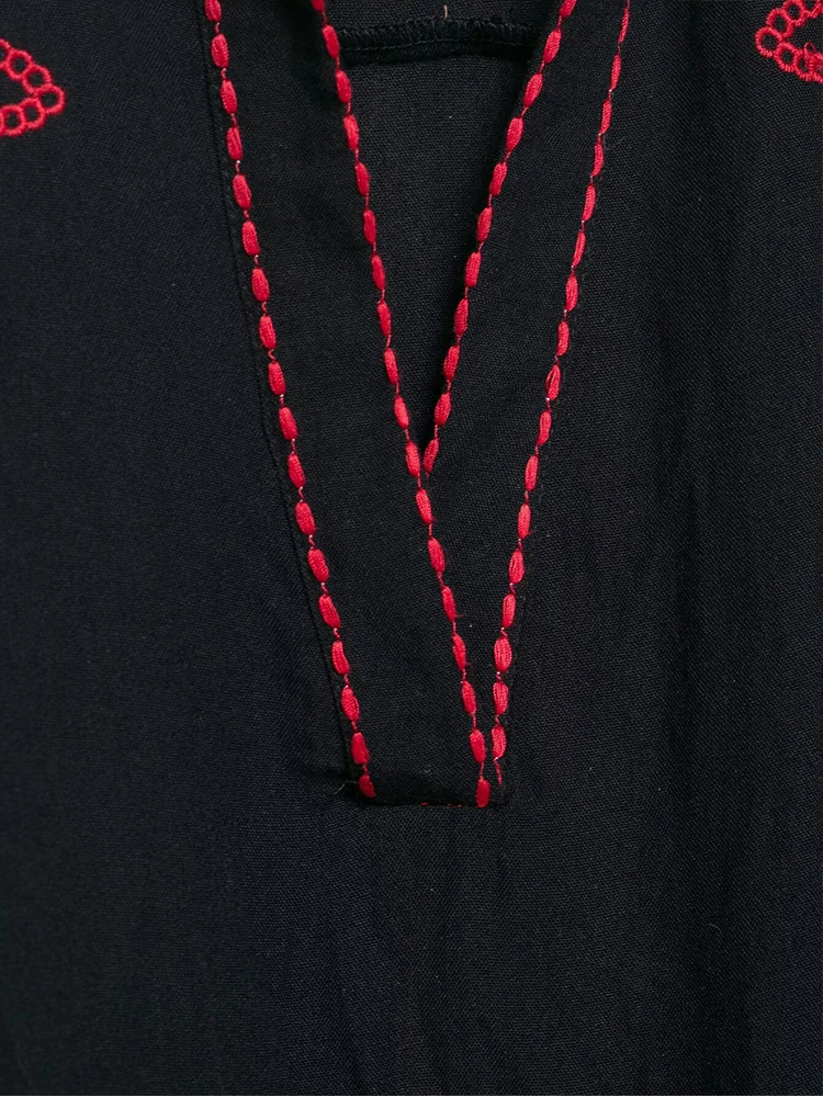 TFMLN Embroidery Blouse Shorts Sets For Women Chic Short Sleeve Pullover Shirts Casual Shorts 2025 Summer High Street Outfits