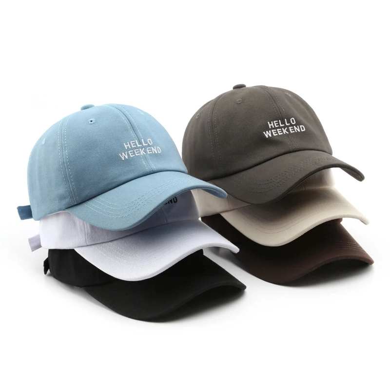 Solid Color Baseball Cap For Men Embroidery Letter Summer Sunhat Snapback Women Adjustable Hat Casual Caps Gorra_voghion.com
