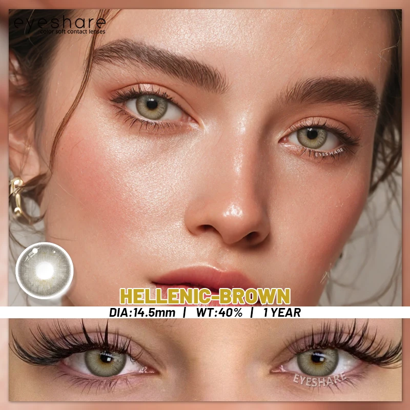 EYESHARE 1 Paar farbige Kontaktlinsen für Augen, blaue Augenkontaktlinsen, graue Schönheitsschüler, braune Make-up-Linsen, grüne Kontakte, jährlich – Detail 26
