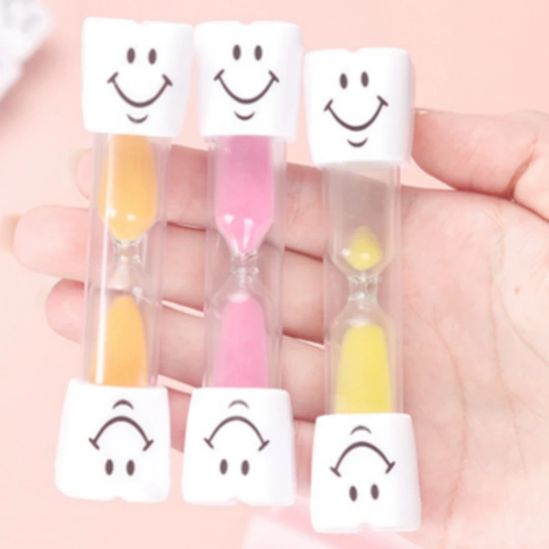 3 Minutes Brush Teeth Hourglass Timer Sand Clock Home Desk Drop-proof Hourglass Decora Sand Tray Children's Stress Relief Toys 4