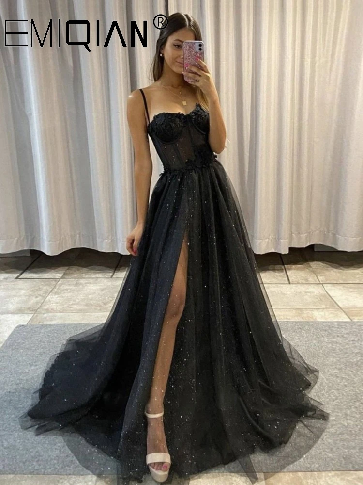 black dresses long formal