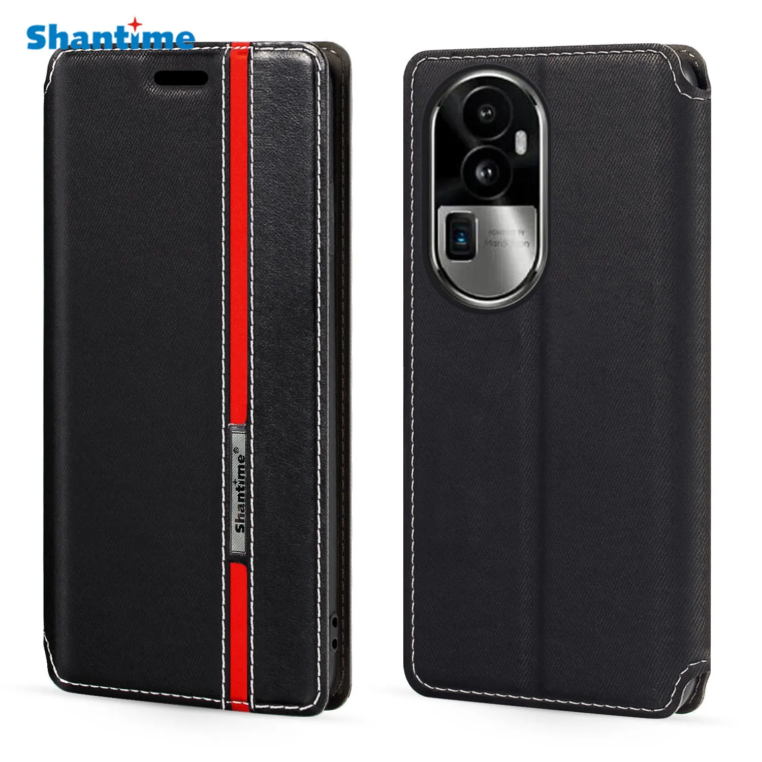 

For OPPO Reno 10 Pro Plus 5G Reno 10 Pro+ Case Fashion Multicolor Magnetic Closure Leather Flip Case Cover with Card Holder