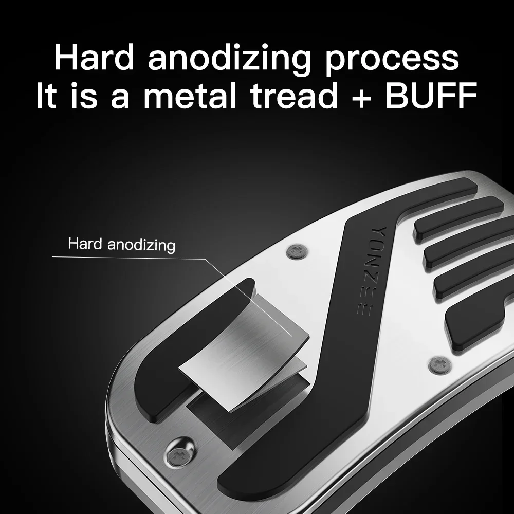 For Tesla Y Highland Juniper 2017-25 Aluminum Alloy Pedal Cover Fuel Pedal Foot Gas Accelerator Pedal Brake W0Y0