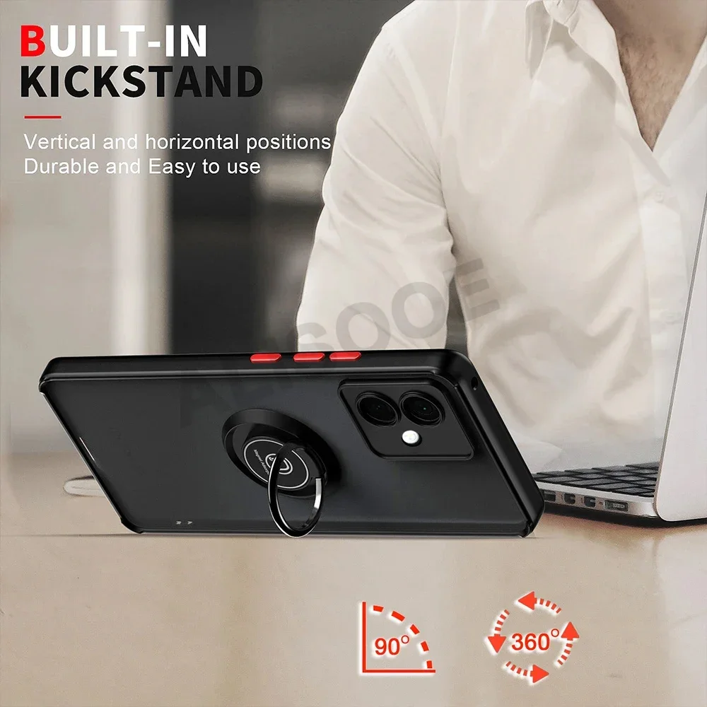 Versatile Smartphone Case with Ring Stand and Grip