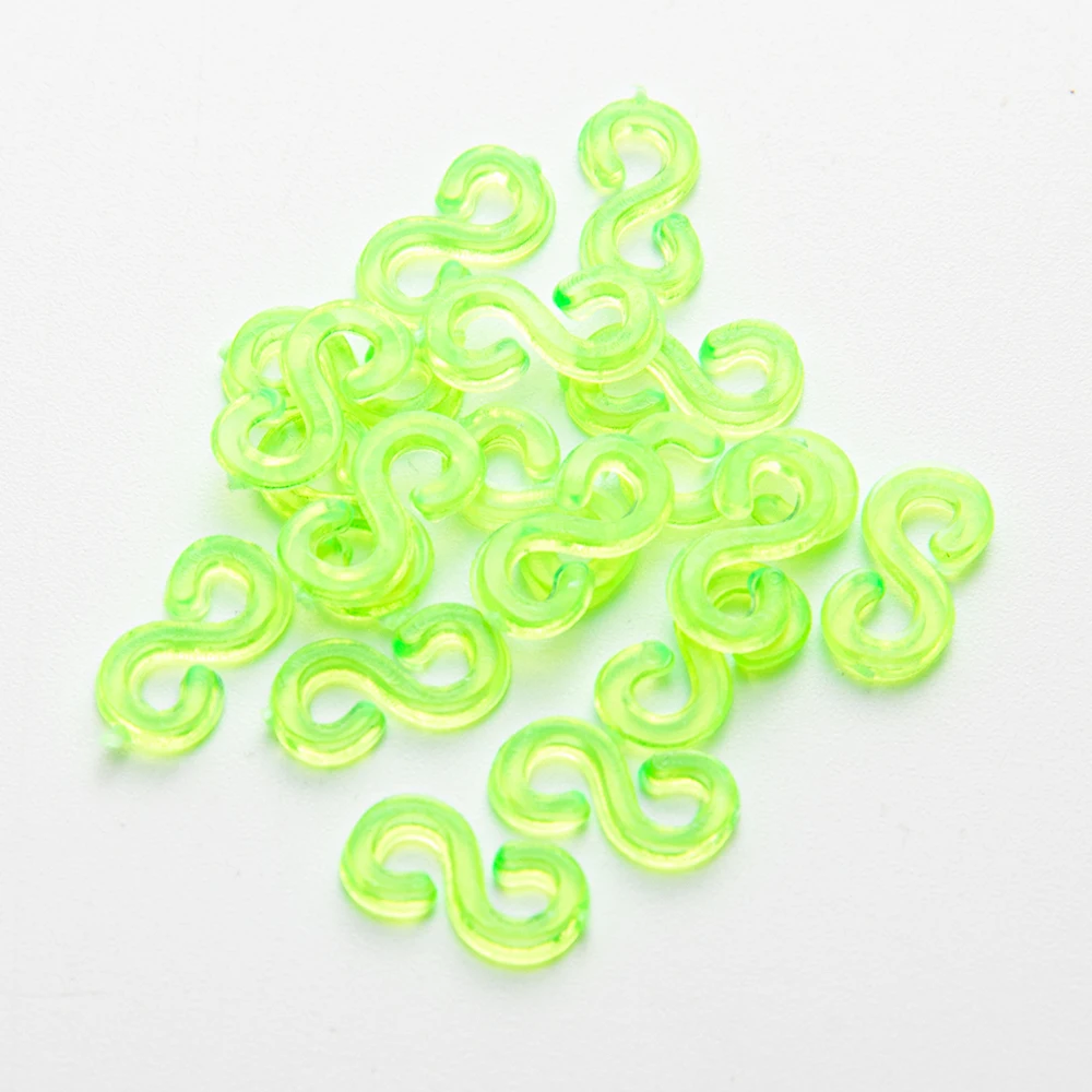 500/1000 pz gancio S clip telaio elastico connettori gioielli in plastica chiusura per collana fai da te braccialetto che fa fornure accessori  36