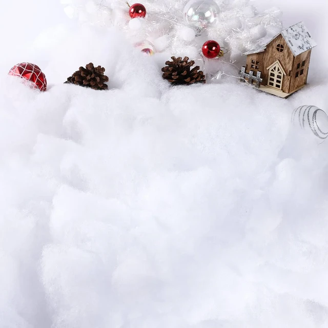 Christmas Fake Snow Powder Artificial Plastic Snow Powder Christmas Tree  Decor Crafts Village Winter Displays Party Supplies