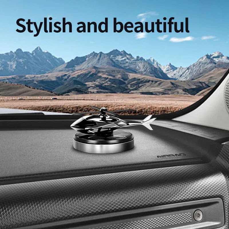 Car perfume car aromatherapy car deodorant lasting fragrance light fragrance solar helicopter decoration air freshener inter