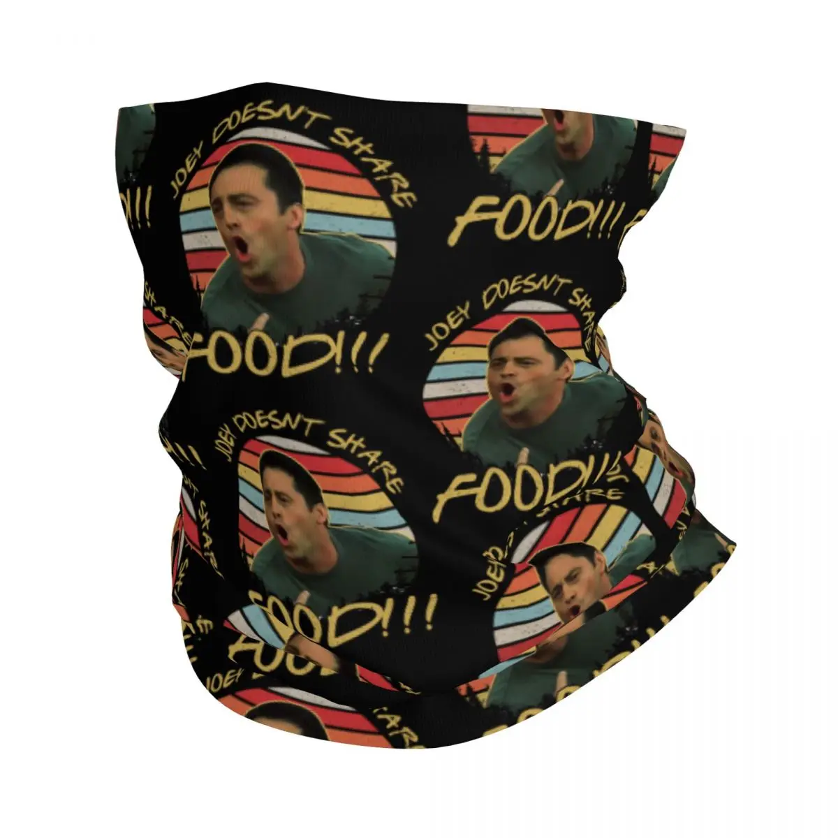 

Зимняя повязка на голову Friends Tv Show, обогреватель шеи для мужчин и женщин, шарф-труба для походов и велоспорта, забавная бандана-труба с лицом Джоуи мемом