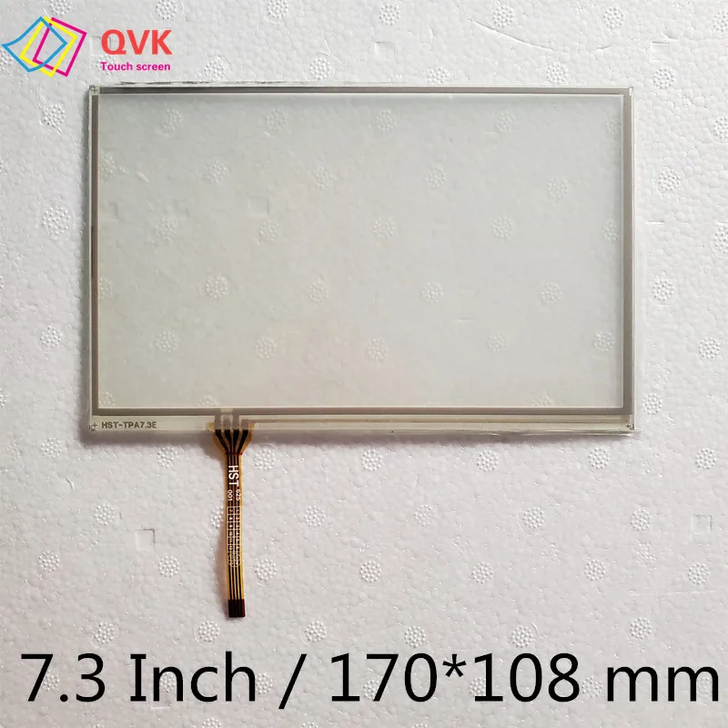 

7,3 дюймовое стекло для 170x108 автомобиля dvd MP3 MP4 резистивный сенсорный экран дигитайзер сенсор внешняя стеклянная панель 170*108 мм