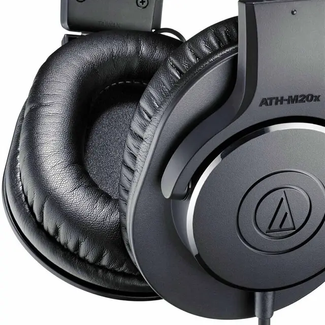 100% New Audio Technica ATH-M20X Wired Professional Monitor Headphones Over-ear Deep Bass 3.5mm Jack Earphone Game Music Headset 5