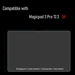 Premium Tempered Glass Screen Protector for 12.3 - inch Tablets - 9H Damage - Proof, 2 - Pack (2 - MagicPad3 Pro 12.3)