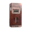 2024 Unique Cigar Lighter With V Cutter Cigar Holder Double Jet Flame Butane Refillable Torch Lighter Luxury Cigar Accessories 5