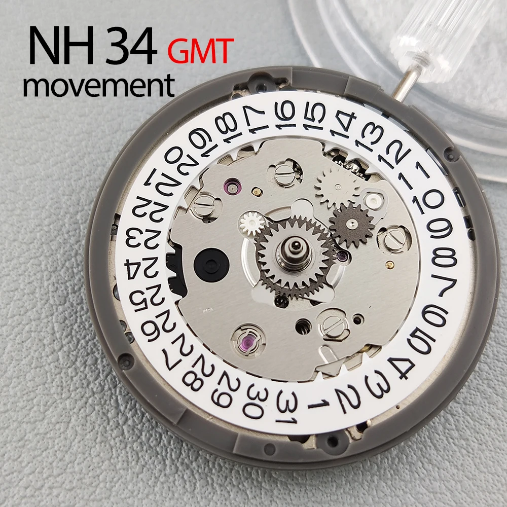 

Original Watch Parts Replacement Japan 24 jewels NH34A NH34 GMTDate Automatic Mechanical Movement High Accuracy Winding Stem Set