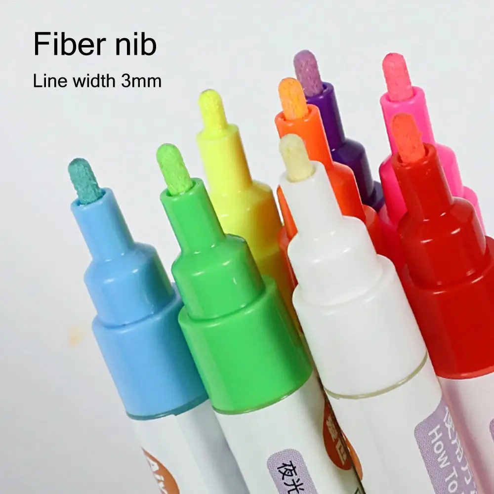 Marker Pen Colorful Luminous Hand Painting DIY Glowing in the Dark Highlighter Marker Highlighter Pen Art Marker