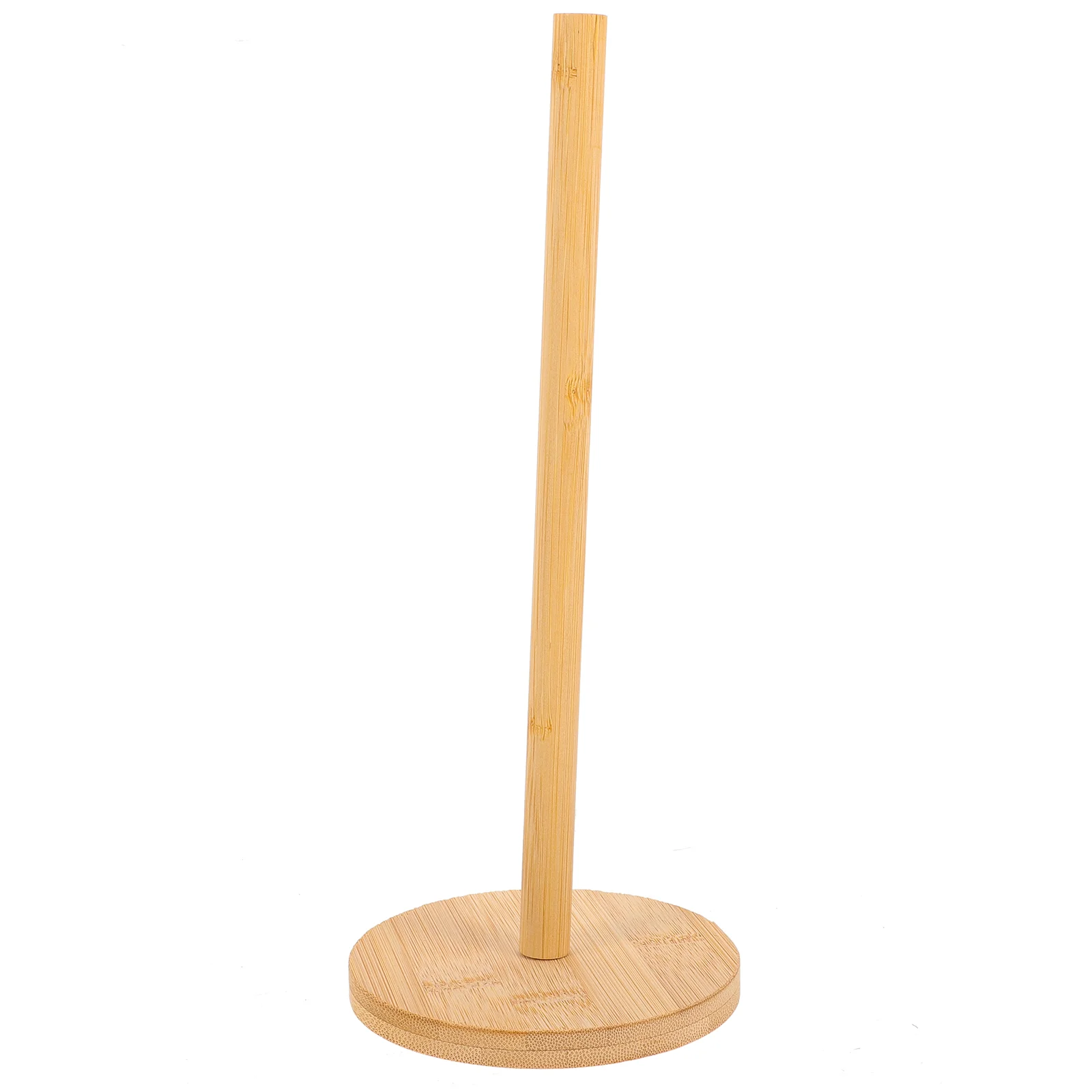 Bamboo Paper Towel Holder Kitchen Paper Roll Stand No Drill Bamboo Rack Vertical Storage Bathroom Hardware Home Improvement