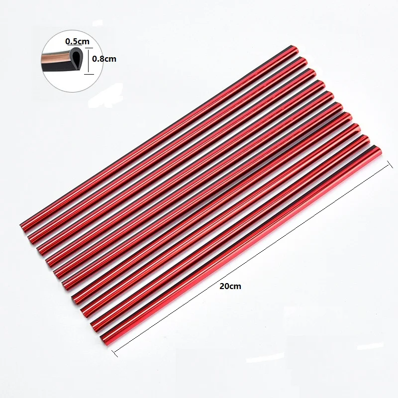 PVC Car Air Outlet Decor Strips U Shape Moulding Trim
