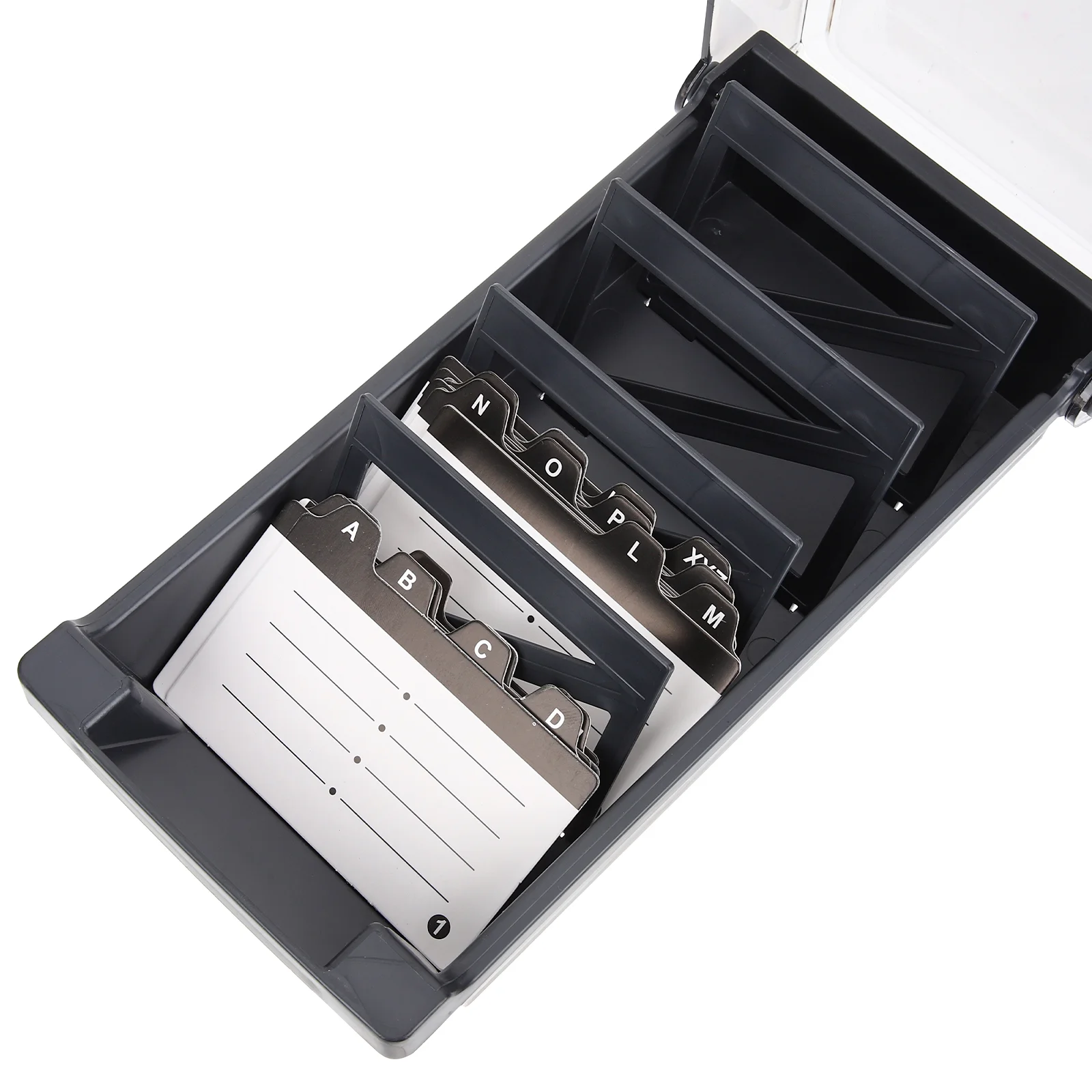 

Index Card Case Flash Cards Holder Business Organizer Desktop Container Plastic Pictures Stand Office Supplies Visiting