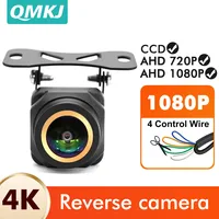 QMKJ НОВАЯ 280 Вт AHD 4K 1920*1080P Резервная камера ночного видения заднего вида 180 градусов широкоугольная водонепроницаемая AHD камера парковки автомобиля