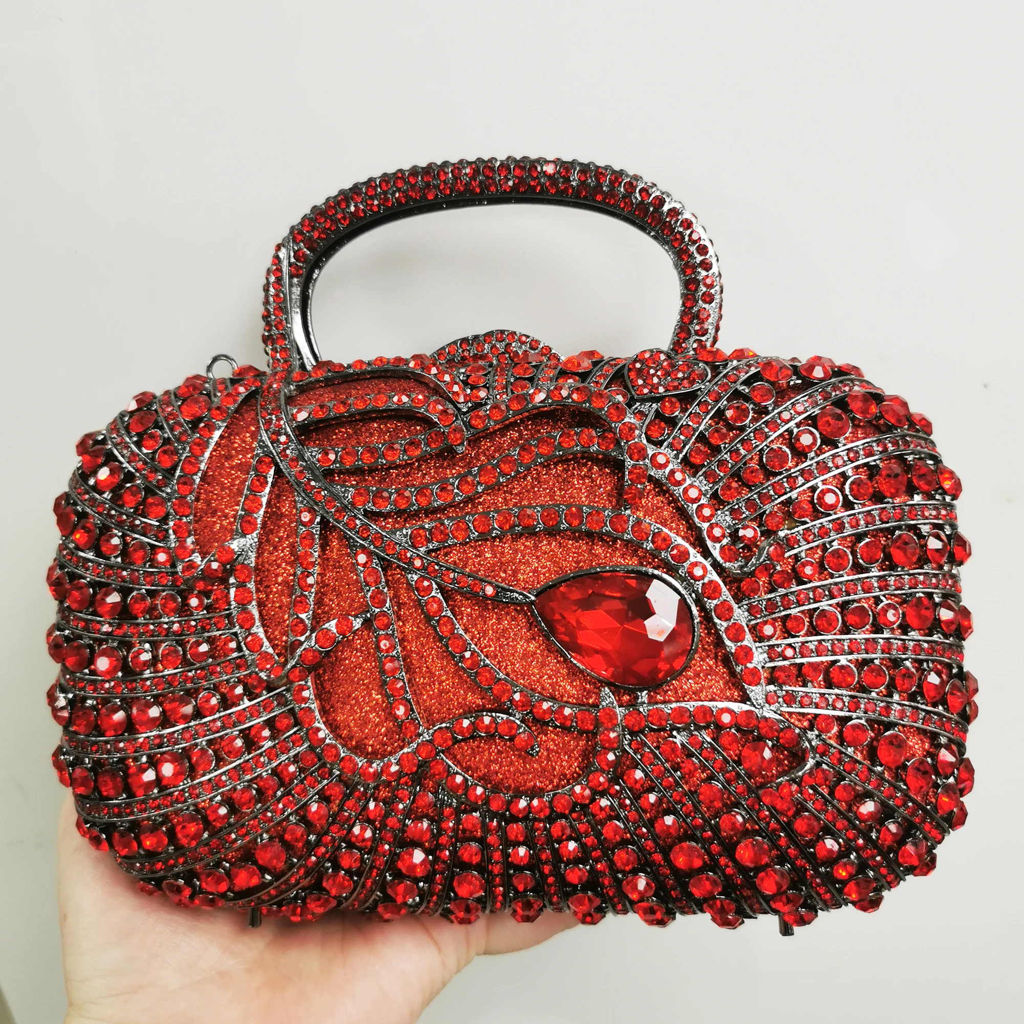 Buy Red Pearl Handwork Indian Purse, Clutches, Clutch by Heer Online in  India - Etsy | Bridal handbags, Fancy clutch purse, Red clutch bag