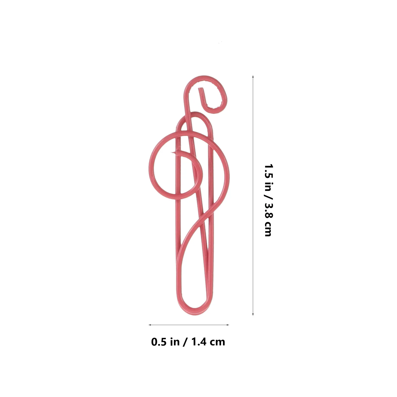 200Pcs 음악 노트 종이 클립 교사 학생을위한 다채로운 금속 클립 사무실 책상 북마크 문서 홀더