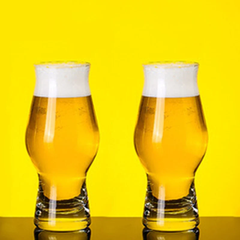 2pcs 17oz 495ml Big Beer Glasses Crystal Glass Clear Pilsner Wheat Large Beer Cup Super Thick Cups for Club Bar Party Glass Cups