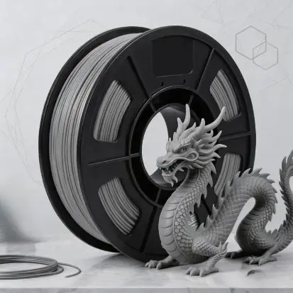 PETG 3D 프린터 필라멘트, 1.75mm, 250g; 최대 300mm/s 속도의 고속 PETG 인쇄 지원; 새로운 고강도 형태를 갖추고 있습니다.