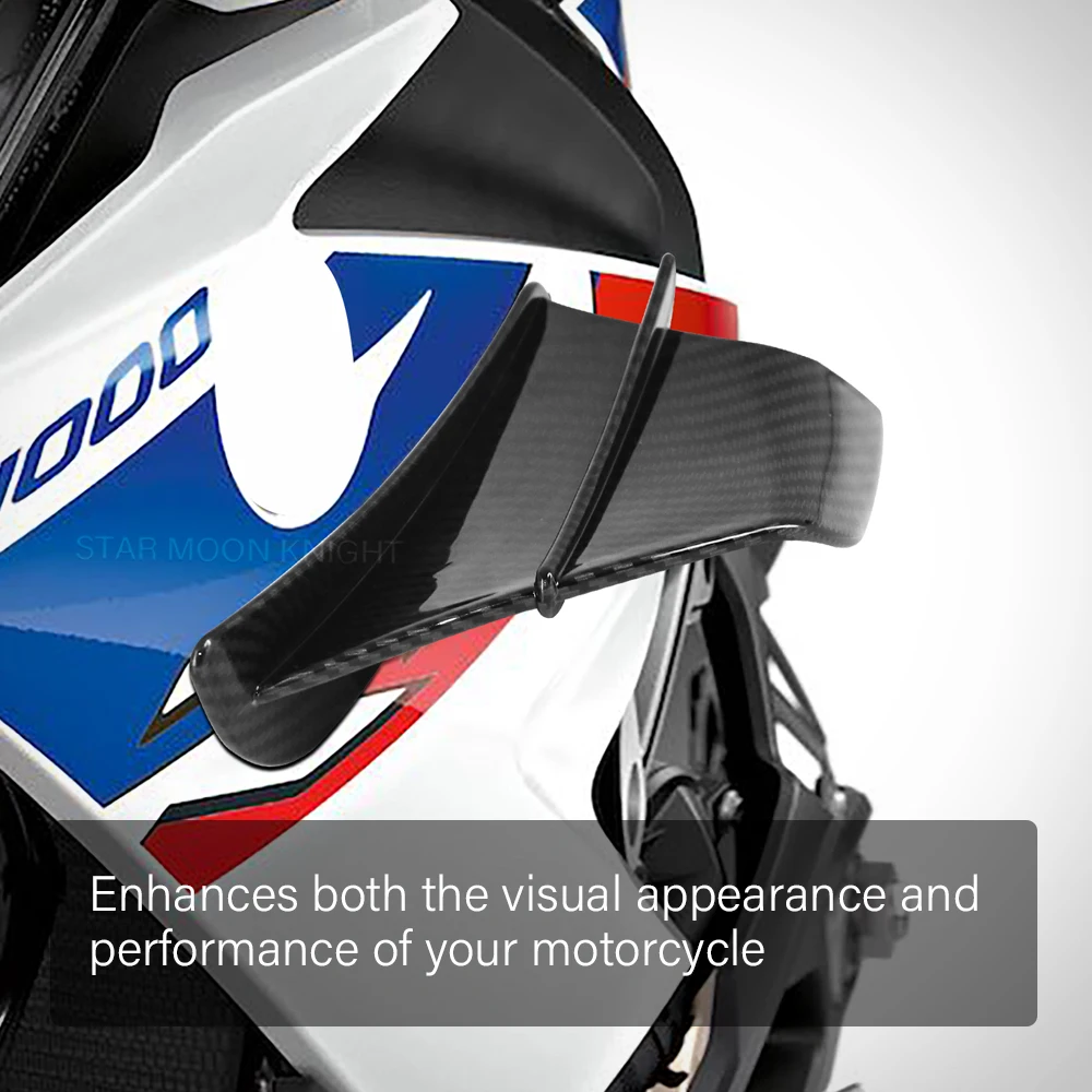 BMW S1000RR M1000RR HP4 HP2 R1200RS R1250RS K1300S R1100S Motorcycle Fairing Side Winglet Aerodynamic Wing Deflector Spoiler motorcycle accessories motorcycle fairing motorcycle winglet motorcycle wing kit