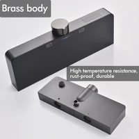 Gunmetal ระบบฝักบัวก๊อกน้ำในห้องน้ำ, ชุดเครื่องผสมน้ำฝักบัว2ฟังก์ชั่นระบบมือถือปล่อยน้ำ3วิธี 6