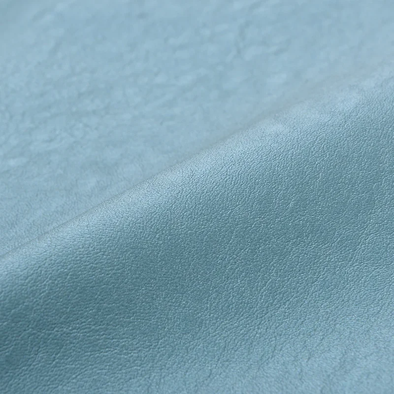 New Silk Gloss PU Leather Satin Texture 0.7mm Cotton Bottom C63 Silk Gloss Men's Women's Children's Clothing Leather PU Fabric