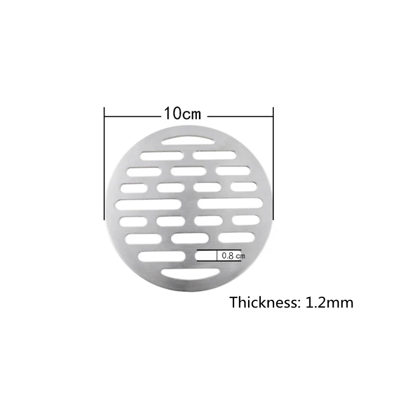 1PC 10CM/11.2CM Round Floor Drain Covers Bathroom Supplies Tone Stainless Steel Brushed Floor Drain Covers shower drain cover floor drain floor drain filter