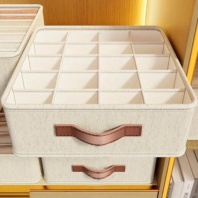 1-5PCS Fabric Drawer Organizers for Underwear Socks Bras-Closet Storage Box with Dividers Foldable Wardrobe Shelf Organizer Se clothes organizer
