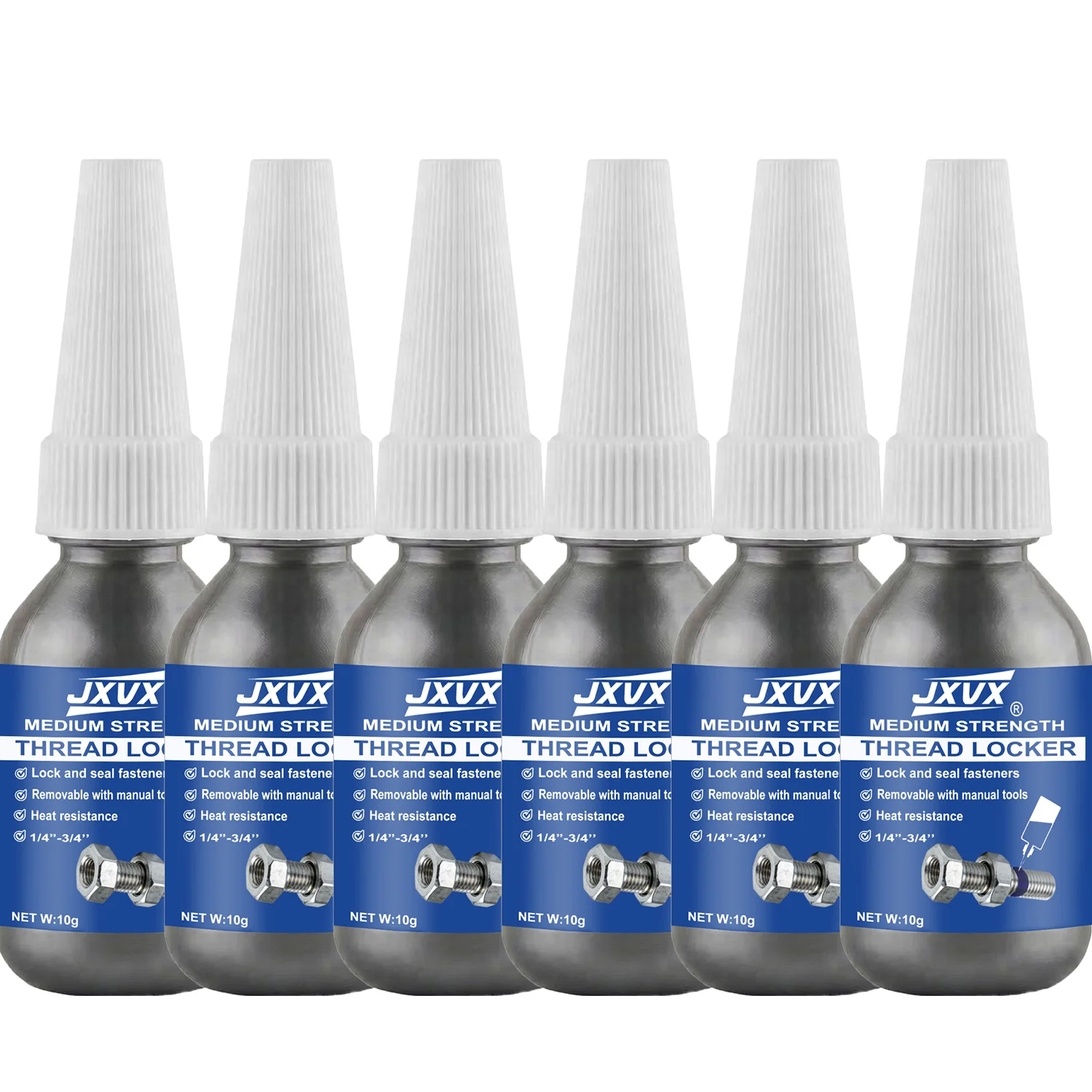 Medium to High Strength Blue Threadlocker Adhesive - 50ml Anaerobic Anti-Loose Screw Glue Agent