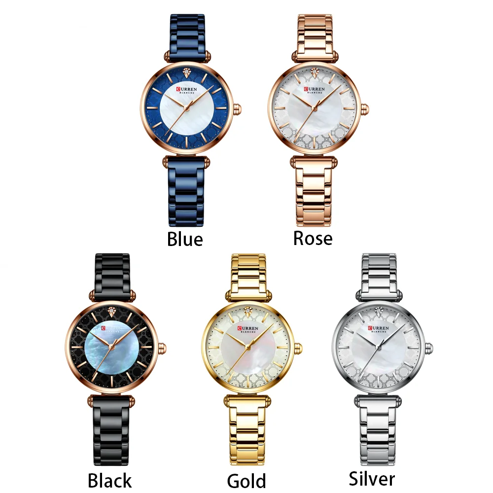 Curren 9072 Women Watch Stainless Steel Elegant Waterproof Classic 3-Hand Wristwatch Birthday Gifts For Women 6