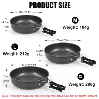 WESTTUNE Aluminum Camping Frying Pan 2
