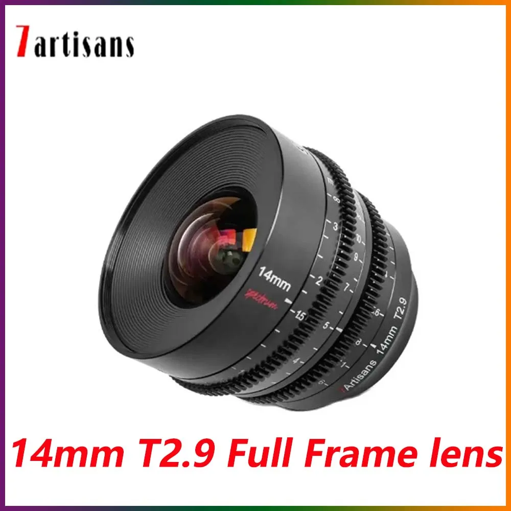 7 Artigiani 14Mm T2.9 Full Frame Large Aperture Spettro Manuale Cine Lens Per Sony E Zve10 Nikon Z Leica Tl Sigma Fp Canon Rf R5