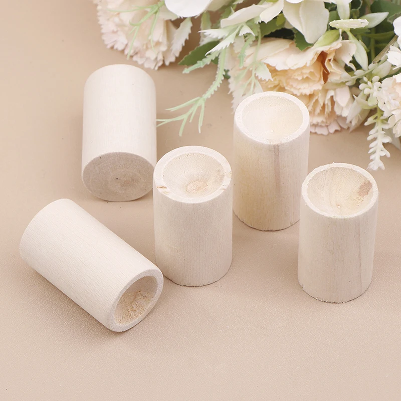 5Pcs Essential Oil Cylinder Diffuser Wood Wooden Diffuser Bottle Indoor Aromatherapy Essential Oil Cylinder Retainer Wooden home fragrance products,aroma oil diffuser
