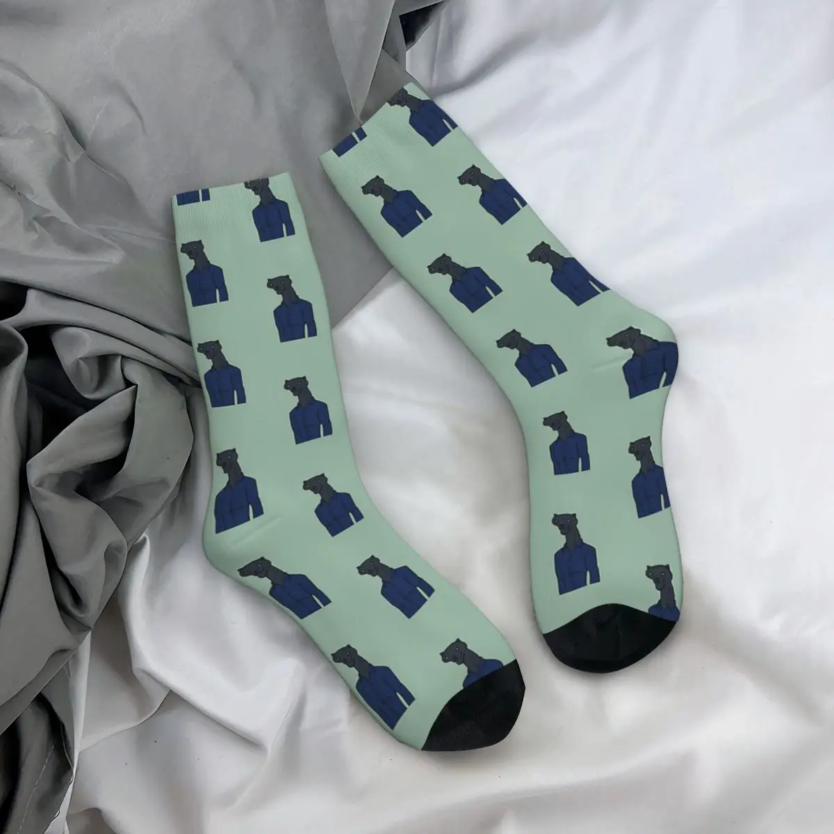 Office Panther stockings Thickened thermal stockings Men's and women's stockings, For Unisex