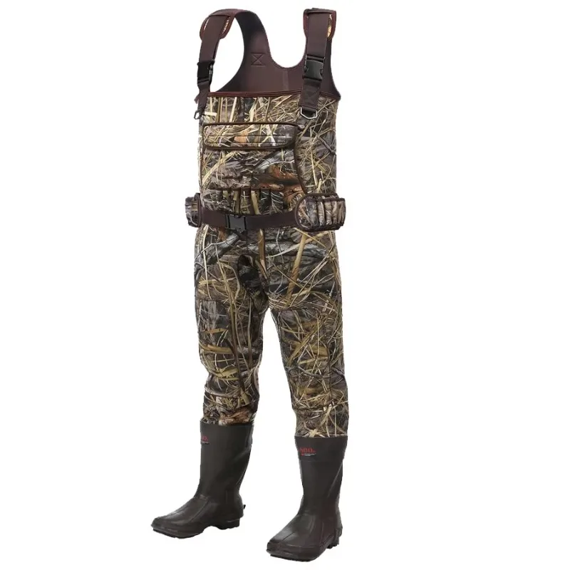 Waders de chasse canard en nylon imperméable avec fonction d'isolation pour pêche et gibier d'eau