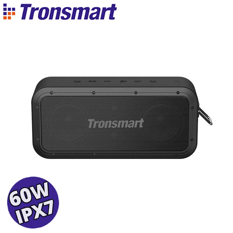 US $99.59 Tronsmart Force Pro 60W Bluetooth Speaker Wireless Speaker with IPX7 Waterproof, Free Storage Bag, Support sync 100+ speakers