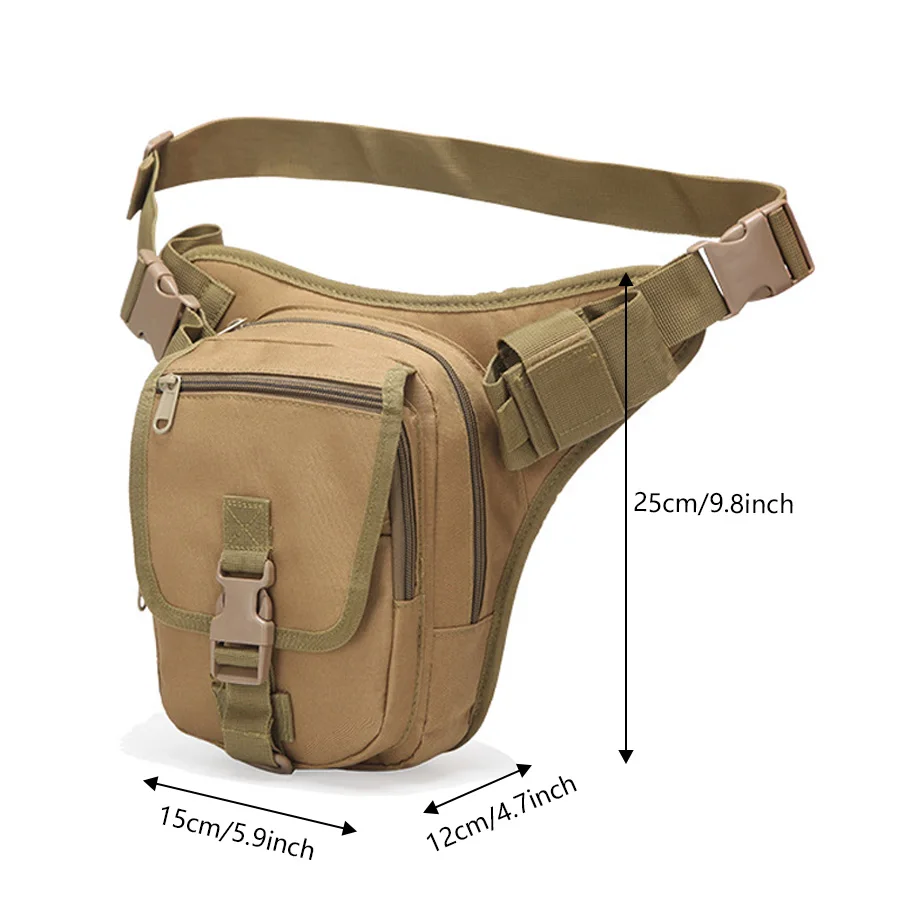Waterproof Camouflage Waist Bag for Outdoor Camping and Cycling