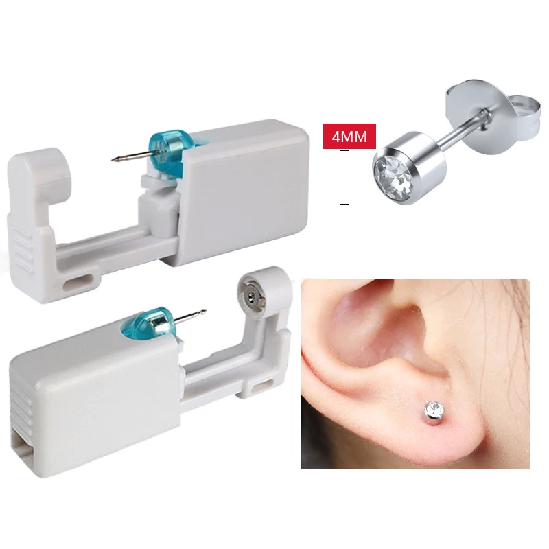 1/3/5/10/20PCs Disposable Ear Piercing Gun Kit Safety Earring