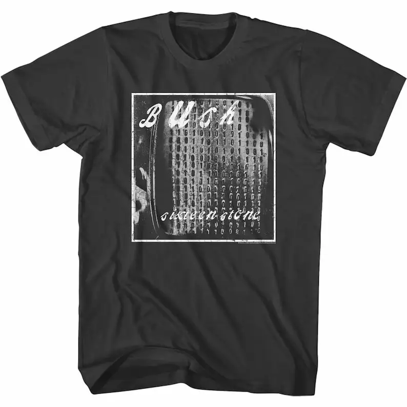 

Bush Sixteen Stone Album Art Smoke Adult T-Shirt