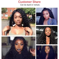 Tissage en lot brésilien naturel Remy Deep Wave, 40 pouces, noir naturel, non traité, Extensions de cheveux, doux et soyeux, 3/4 pièces 6