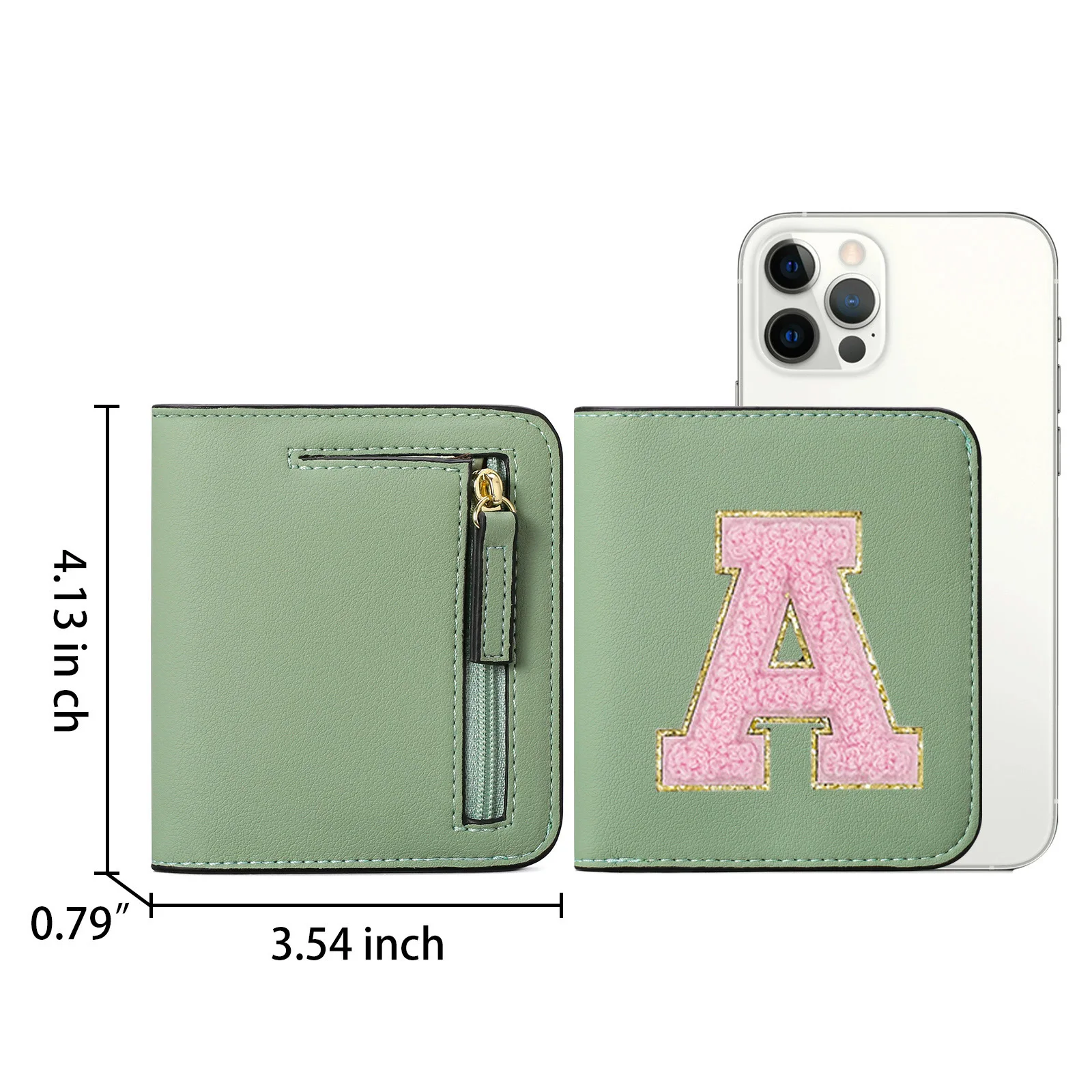 2025 new girl purse custom letter short purse girl cute purse multi-function simple purse Anti-theft cash bag 6
