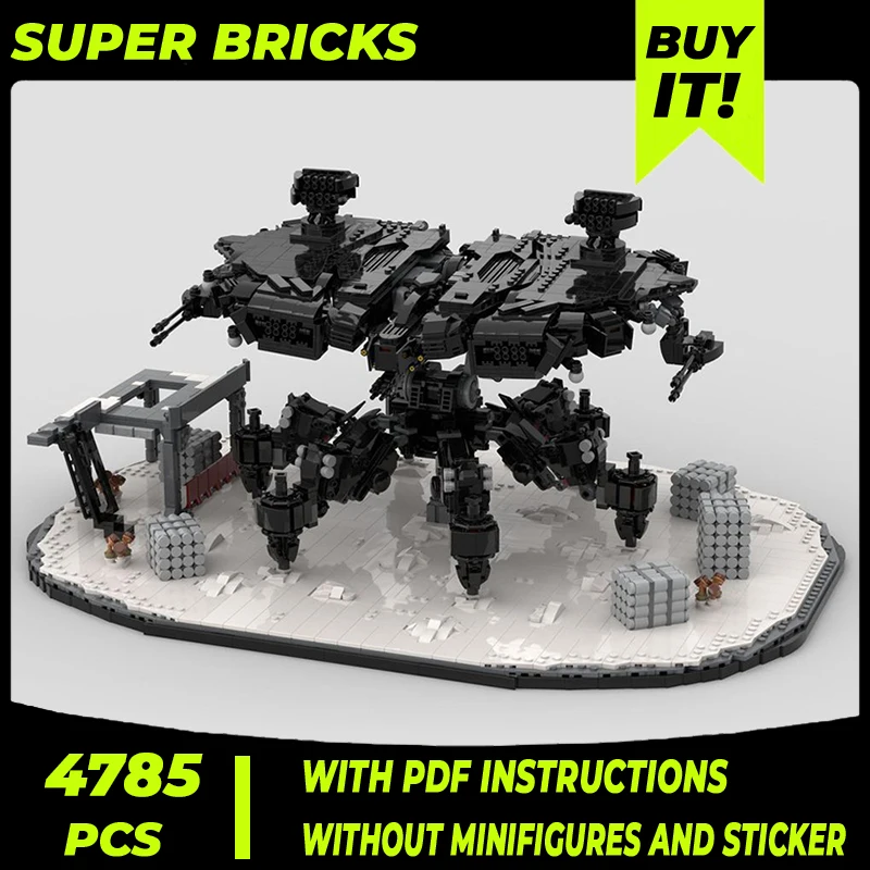 

Popular Game Model Moc Building Bricks Death Bringer Mech Technology Modular Blocks Gifts Christmas Toys DIY Sets Assembly